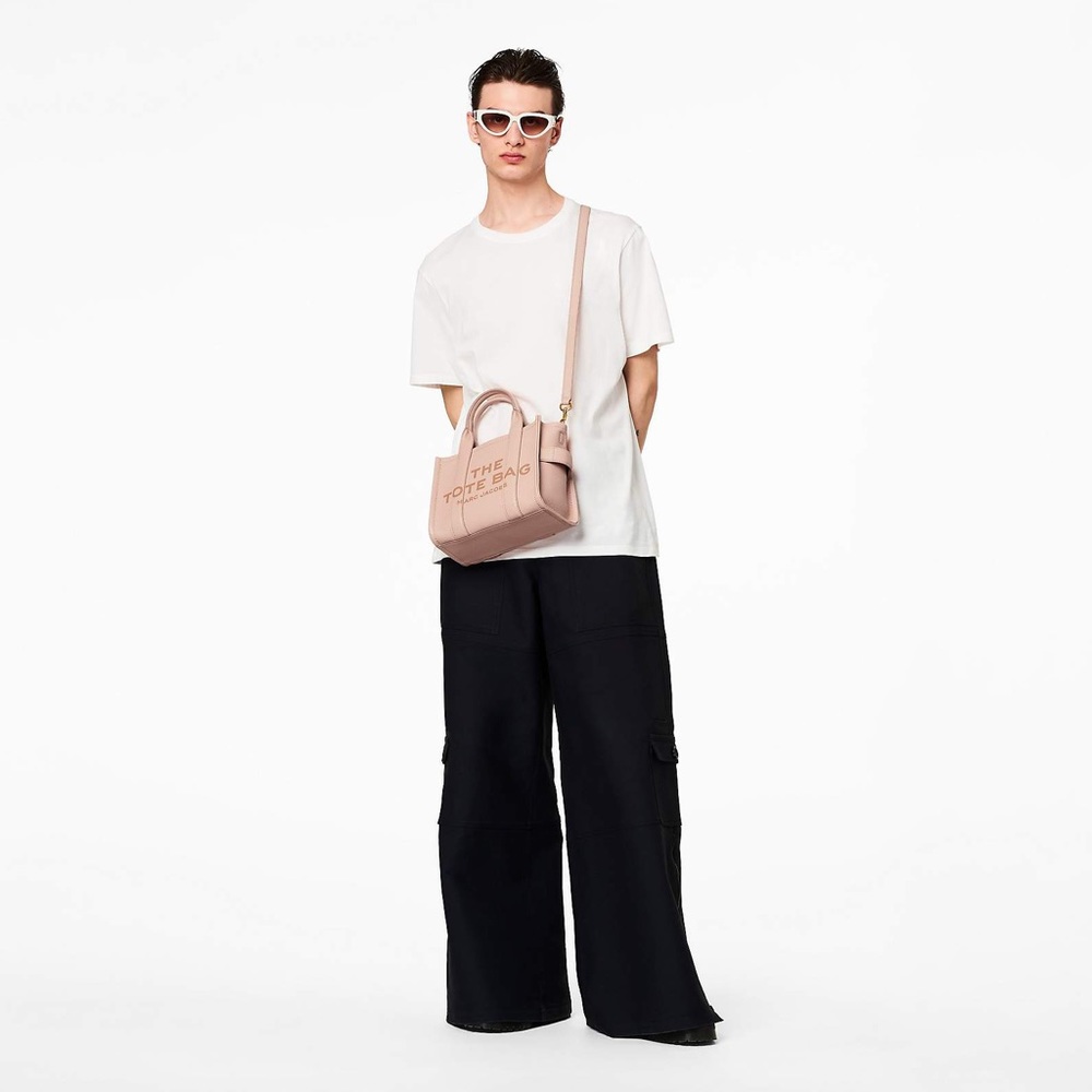 Marc Jacobs The Leather Small Tote Bag - Rose - Picture 7 of 10